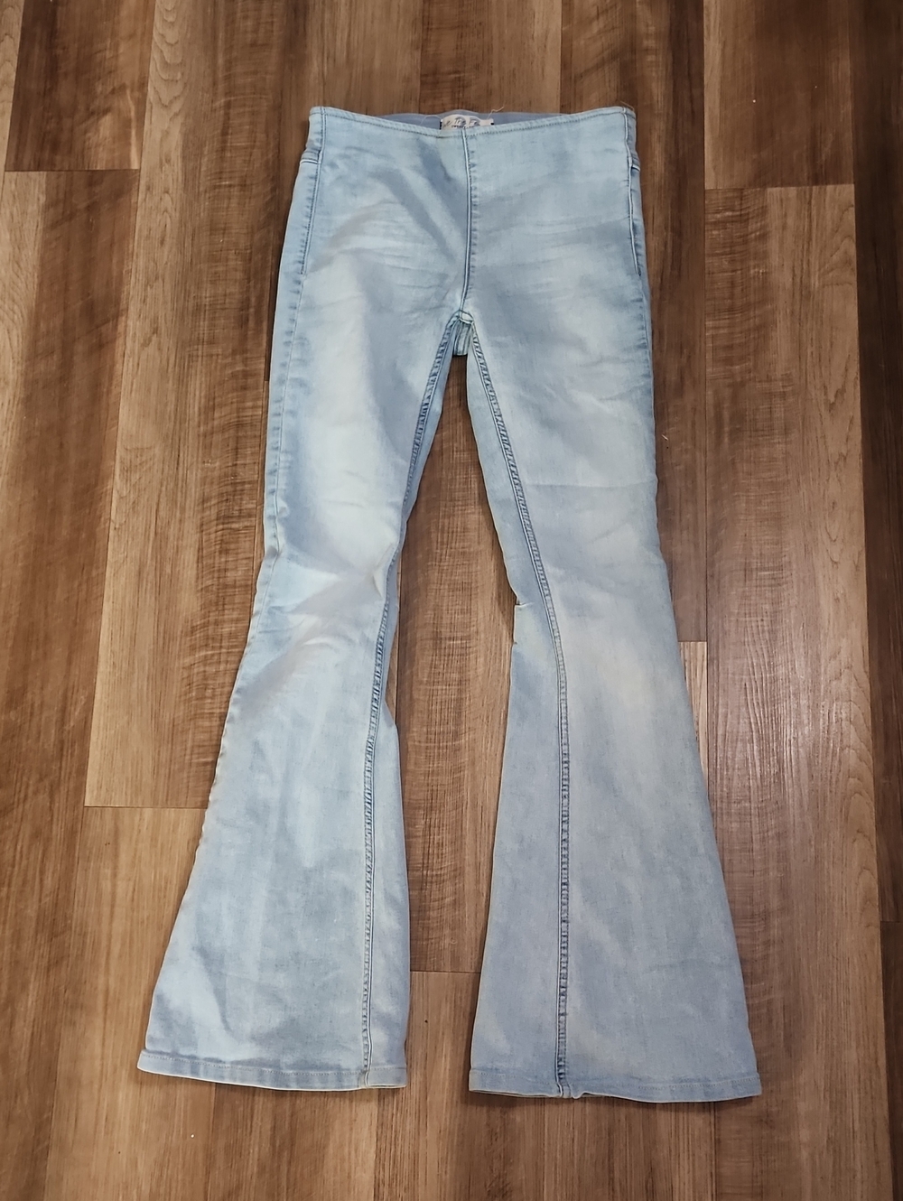 We The Free Light Wash High Rise Flare Jeans Women's